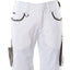 Korte werkbroek Unique 18349 - 0618 - wit/donkerantraciet