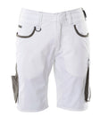 Korte werkbroek Unique 18349 - 0618 - wit/donkerantraciet