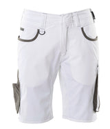 Korte werkbroek Unique 18349 - 0618 - wit/donkerantraciet