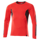 T-shirt lange mouwen 18381 - 20209 - signaalrood/zwart