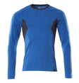 T-shirt lange mouwen 18381 - 91010 - helder blauw/donkermarine