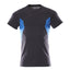T-shirt 18382 - 01091 - donkermarine/helder blauw