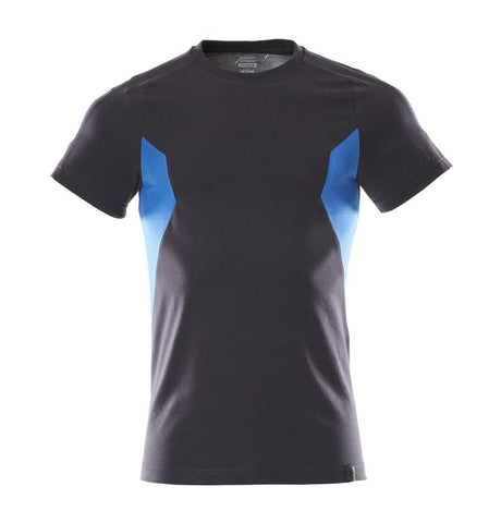 T-shirt 18382 - 01091 - donkermarine/helder blauw