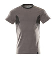 T-shirt 18382 - 1809 - donkerantraciet/zwart