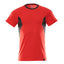 T-shirt 18382 - 20209 - signaalrood/zwart