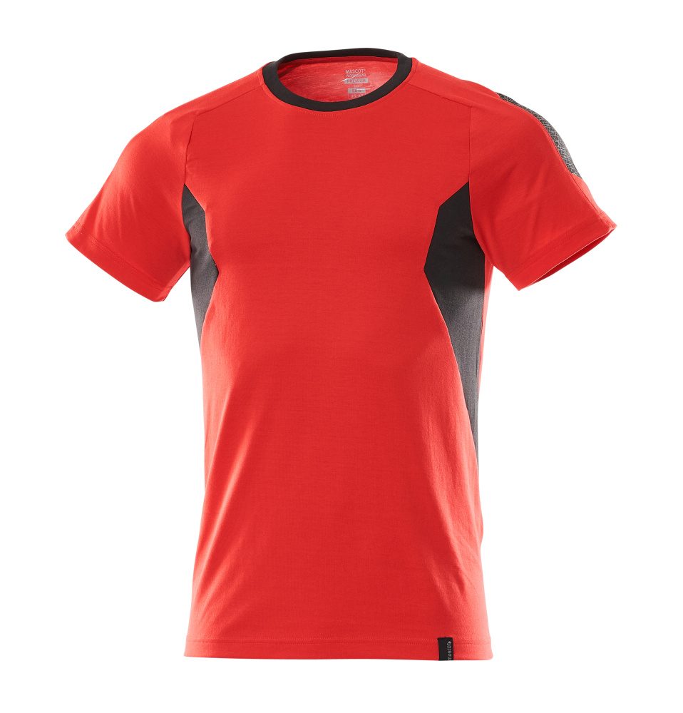 T-shirt 18382 - 20209 - signaalrood/zwart