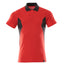 Poloshirt 18383 - 20209 - signaalrood/zwart