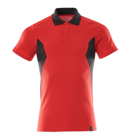 Poloshirt 18383 - 20209 - signaalrood/zwart
