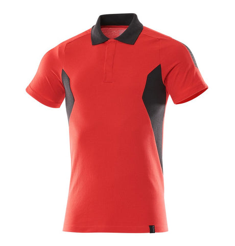 Poloshirt 18383 - 20209 - signaalrood/zwart