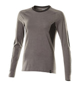 T-shirt lange mouwen Dames 18391 - 1809 - donkerantraciet/zwart