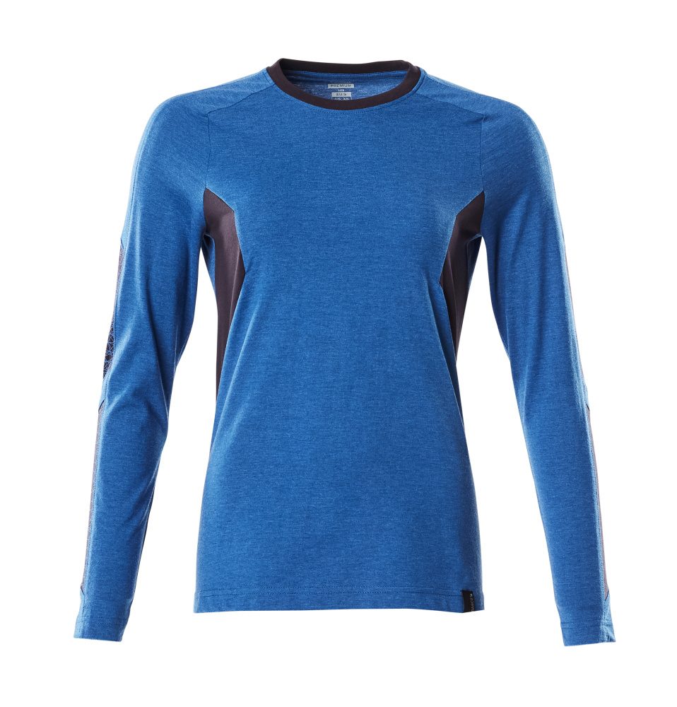 T-shirt lange mouwen Dames 18391 - 91010 - helder blauw/donkermarine
