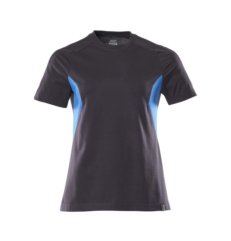 T-shirt Dames 18392 - 01091 - donkermarine/helder blauw