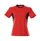 T-shirt Dames 18392 - 20209 - signaalrood/zwart
