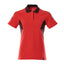 Poloshirt Dames 18393 - 20209 - signaalrood/zwart