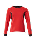 Sweatshirt Accelerate Dames 18394 - 20209 - signaalrood/zwart