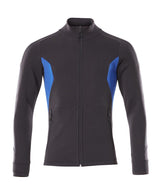 Sweatshirt met rits 18484 - 01091 - donkermarine/helder blauw