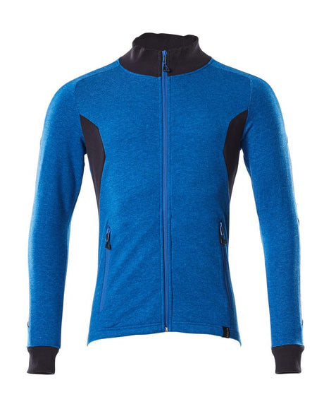 Sweatshirt met rits 18484 - 91010 - helder blauw/donkermarine