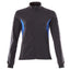 Sweatshirt met rits Dames 18494 - 01091 - donkermarine/helder blauw
