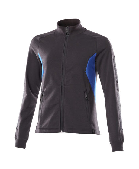 Sweatshirt met rits Dames 18494 - 01091 - donkermarine/helder blauw