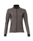Sweatshirt met rits Dames 18494 - 1809 - donkerantraciet/zwart