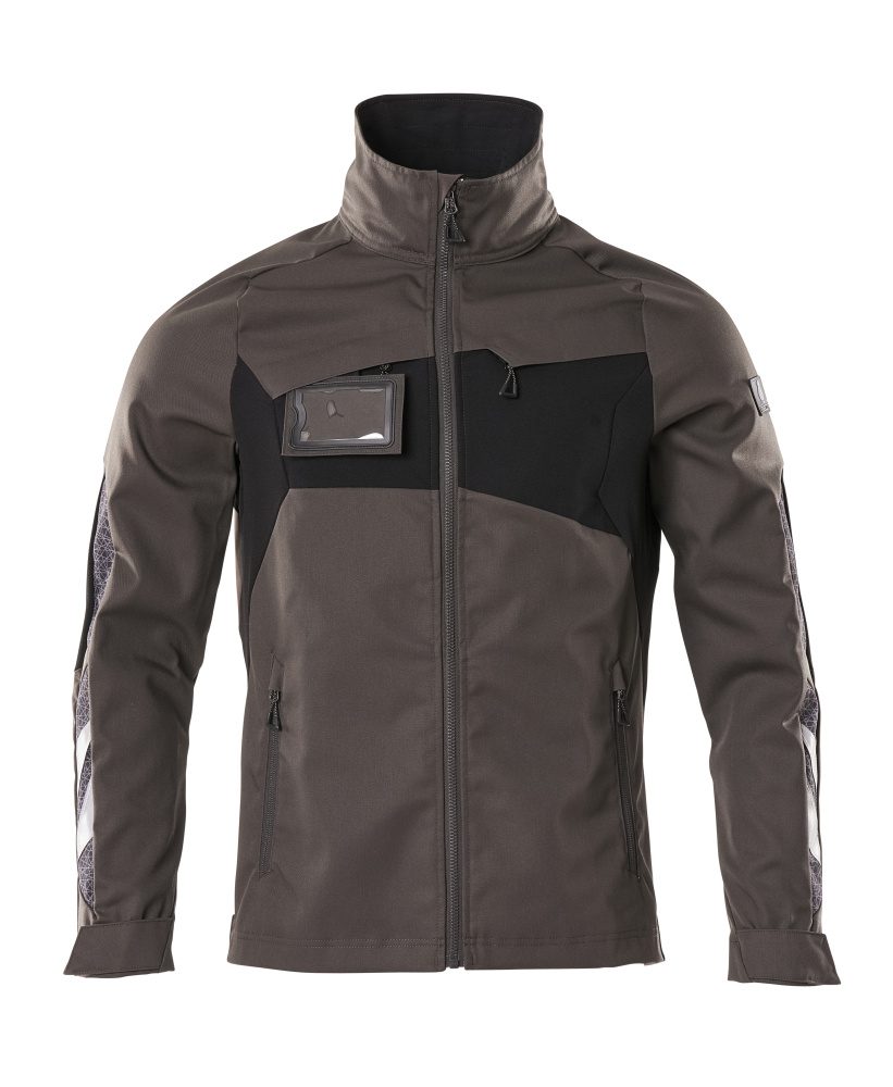 Jas 18509 - 1809 - donkerantraciet/zwart