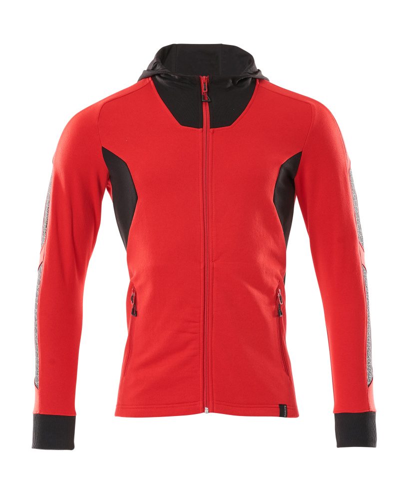 Capuchontrui 18584 - 20209 - signaalrood/zwart
