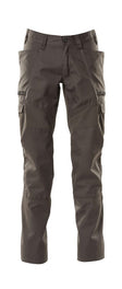 Broek met dijbeenzakken 18679 - 18 - donkerantraciet