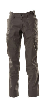 Broek met dijbeenzakken 18679 - 18 - donkerantraciet