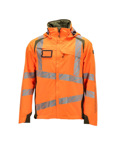 Shell jas 19001 - 1433 - hi-vis oranje/mosgroen