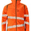 Softshell jas 19002 - 1433 - hi-vis oranje/mosgroen