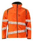 Softshell jas 19002 - 1433 - hi-vis oranje/mosgroen