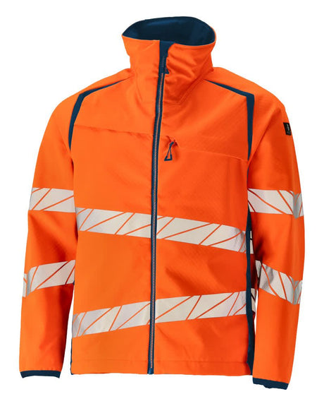 Softshell jas 19002 - 1444 - hi-vis oranje/donkerpetrol