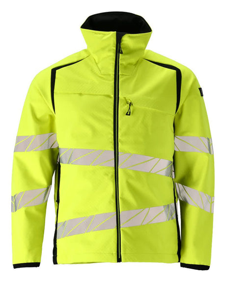 Softshell jas 19002 - 1709 - hi-vis geel/zwart