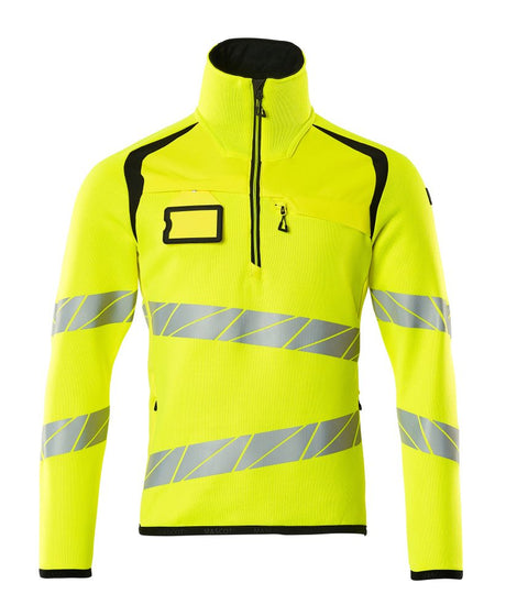 Gebreide trui 19005 - 1709 - hi-vis geel/zwart