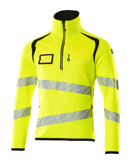 Gebreide trui 19005 - 1709 - hi-vis geel/zwart