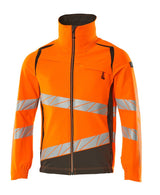 Shell jas 19009 - 1418 - hi-vis oranje/donkerantraciet