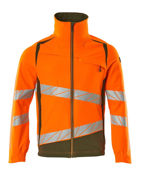 Shell jas 19009 - 1433 - hi-vis oranje/mosgroen