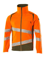 Shell jas 19009 - 1433 - hi-vis oranje/mosgroen