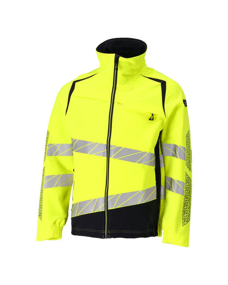 Shell jas 19009 - 17010 - hi-vis geel/donkermarine