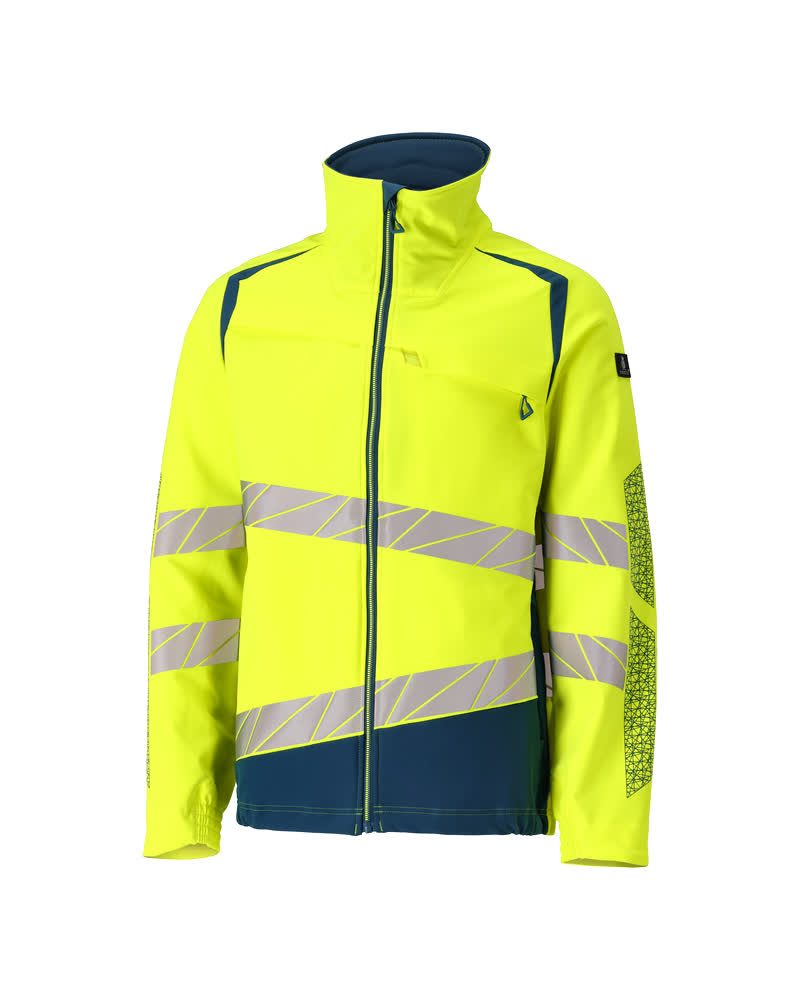 Shell jas 19009 - 1744 - hi-vis geel/donkerpetrol