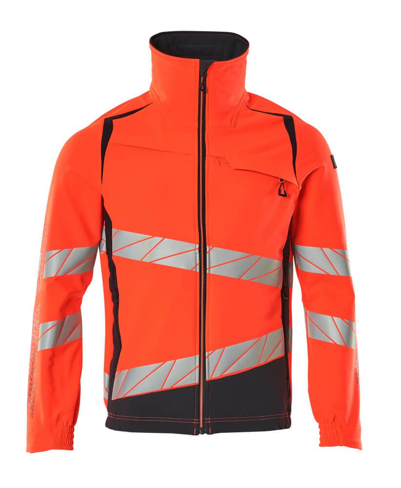 Shell jas 19009 - 22210 - hi-vis rood/donkermarine