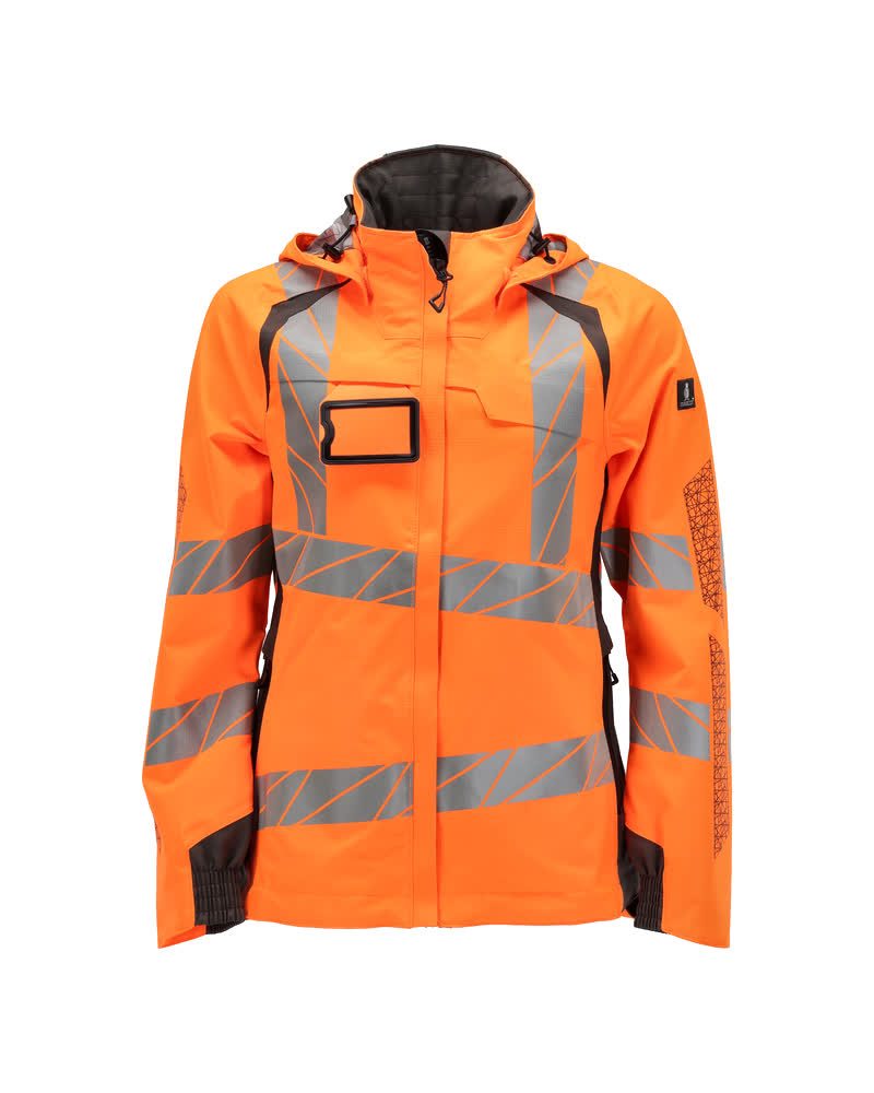 Shell jas Dames 19011 - 1418 - hi-vis oranje/donkerantraciet