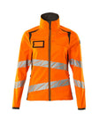 Softshell jas Dames 19012 - 1418 - hi-vis oranje/donkerantraciet