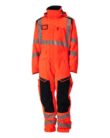 Winteroverall 19019 - 22218 - hi-vis rood/donkerantraciet