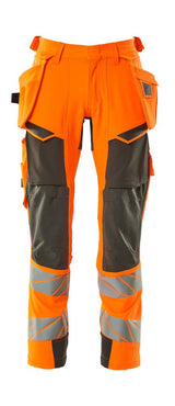 Broek met spijkerzakken 19031 - 1418 - hi-vis oranje/donkerantraciet