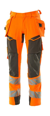 Broek met spijkerzakken 19031 - 1418 - hi-vis oranje/donkerantraciet