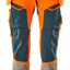 Broek met spijkerzakken 19031 - 1444 - hi-vis oranje/donkerpetrol