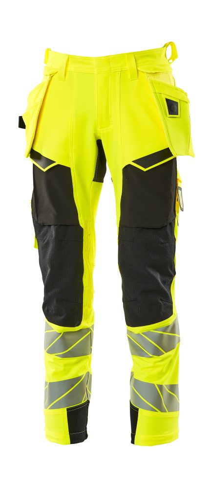 Broek met spijkerzakken 19031 - 1709 - hi-vis geel/zwart
