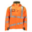 Winterjas 19035 - 1433 - hi-vis oranje/mosgroen