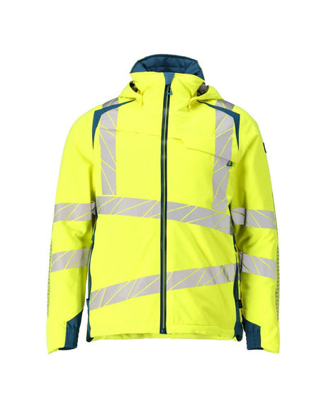 Winterjas 19035 - 1744 - hi-vis geel/donkerpetrol